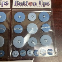 Sticko Button Ups Adhesive Buttons 5 packages different colors
