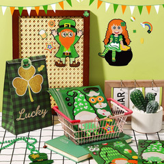St.Patrick’s Day Stickers for Kids, 48pc Shamrock & Face Stickers, DIY Crafts fo