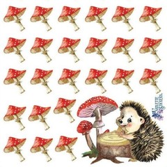 Violette Stickers – Mini Mushrooms – 1 Woodland Forest Sticker Sheet – Planners