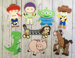 Toy Story Jessie Woody Buzz Slinky Alien Bullseye Rex ONE Scrapbook DieCut Paper