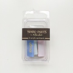 The Paper Studio Spare Parts Acrylic Sentiments
