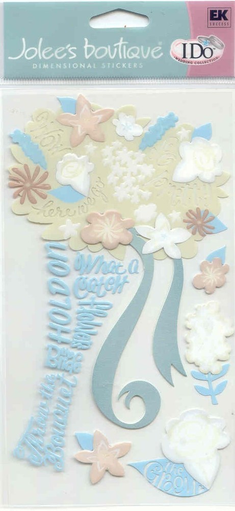 RARE Jolee’s Boutique 3-D THE BOUQUET Wedding Theme 68375 Fast FREE Ship!