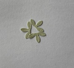 LIGHT GREEN TRI-LEAF SPRIG Die-cut Embellishment(20pc)Jolee’s •Flowers•Garden•••