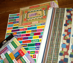 5 PC.WORD S & BORDERS Stickers CTMH, KEEPSAKE, RANSOM