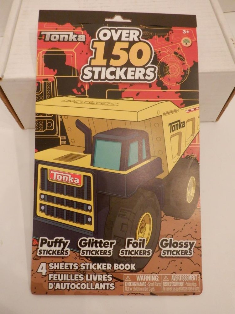 New Tonka Trucks Stickers Over 150: Puffy, Glitter, Foil & Glossy Stickers