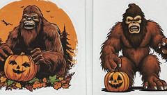 Big Foot, Sasquatch, Yeti, Abominable Snowman, KISS CUT Stickers 8 Count