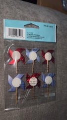 VERY RARE Jolee’s Patriotic Pinwheels July 4th Scrapbooking Stickers