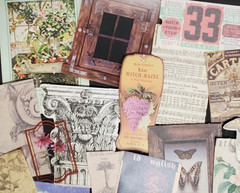 50 Piece Junk Journal Ephemera Pack-Small Pieces Vintage Inspired Scrapbook Lot