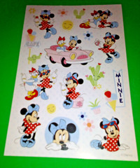 Disney Minnie Mouse Sticker Sheet Scrapbooking