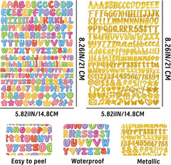 2100+ PCS Vintage Ransom Alphabet Stickers, 12 Sheets for Crafts and Journaling
