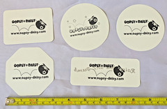 LOT of 5 NEW snarky skate stickers Yum Pop unicorns are stupid Oopsy Daisy punk