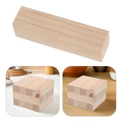 20 Pcs Unfinished Square Wood Blocks for Whittling Kids DIY Carving