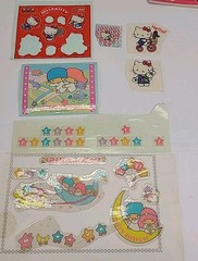 Vintage Stickers Sanrio Hello Kitty Little Twin Stars Assorted Lot