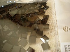 6×6 RHINESTONE ACRYLIC FACETTED square 300 pcs