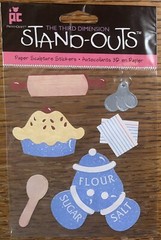 Provo Craft STAND-OUT 3D Sweet As Pie Baking Ingredients Recipes Spoons Stickers