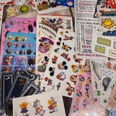 Huge Sticker Lot Disney Frozen Mickey Suzy Zoo Scrapbook Craft Bulk Assortment