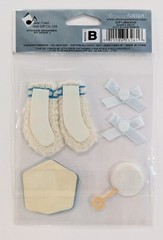 Jolee’s Baby Boy Accessories Scrapbooking Stickers Socks Rattle Block Bows