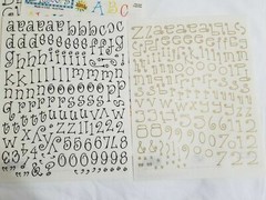 NEW Lot 6 Sets Provo Craft Letters Numbers Black Multi Gold Acid Free -F