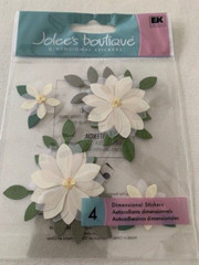 Jolee’s Boutique Sticker 3D FLOWERS VANILLA FLOWERS VELLUM AND PAPER FLOWERS