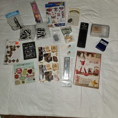 Huge lot of 4 Full Boxes of Scrapbooking Items Paper Cards Kits Borders Misc.