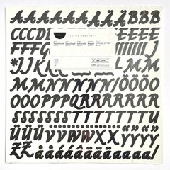 Creative Memories ABC/123 Sophisticate Letter Number Stickers 1 Sheet 3/4″ New