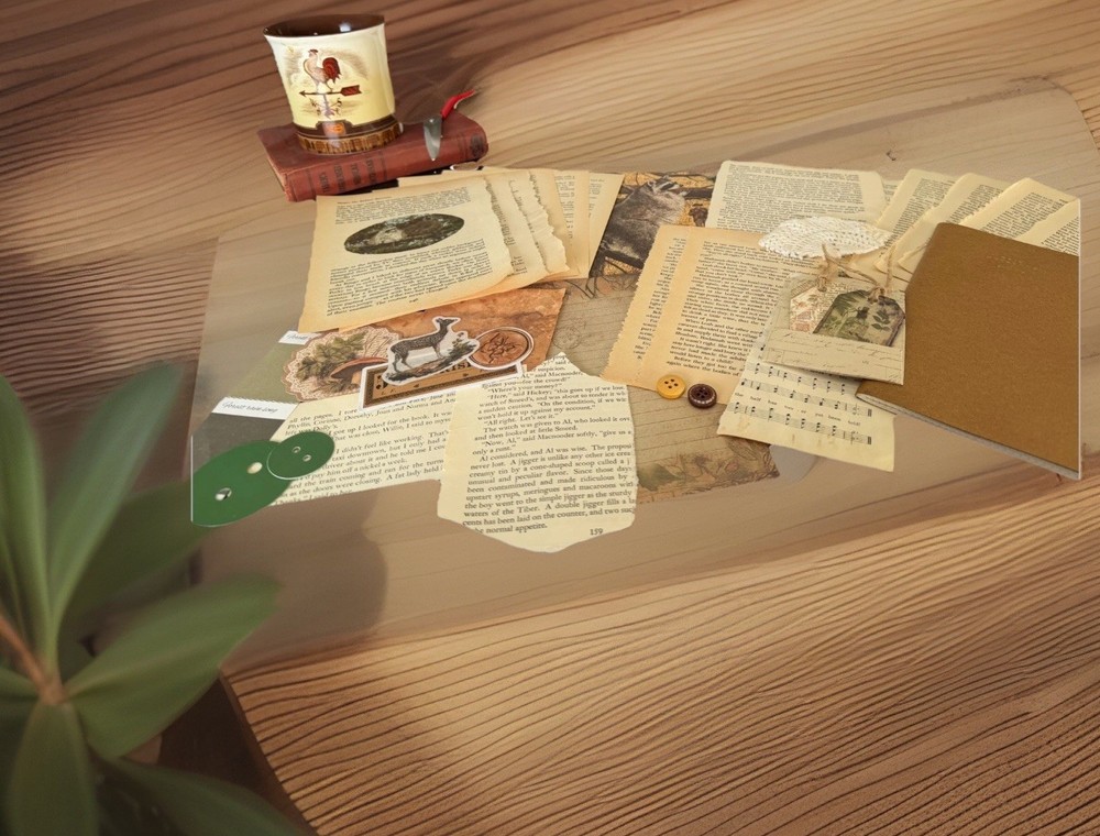 Nature Ephemera Pack Vintage Book Pages Junk Journal Kit Paper Bundle