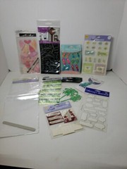 Scrapbooking Sticker Craft Lot 10 Packs Jolees Dazzles 3D Vellum Rub-Ons Bubble