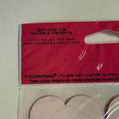 Stickopotamus Double Heart Binder Sticker Sheet Photo Safe Stickers
