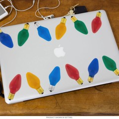 Christmas Lights Colored Bulbs Sticker Sheet Assorted Holiday Bumper Decals