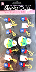 Provo Craft Winter Wire Borders Snowmen Mittens Christmas 2003 Rare Scrapbook