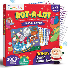 Christmas Special – Dot Stickers for Toddlers, Holiday Theme Dot Art Activity fo