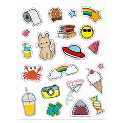 100 Full Sheet Sticker Labels 8.5″ x 11″ for Laser & Inkjet Printers – 100 Sheet