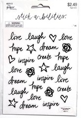 Live Laugh Love Stickers Scrapbooking Journal Card Paper Studio