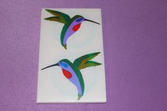 Mrs. Grossman’s RARE ROLL of 25 Sheets Vintage Large Opal Hummingbird Stickers!