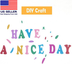 5 Sheets 210PCS Colorful Glittery Foam Self Adhesive Letters Stickers,Foam Lette