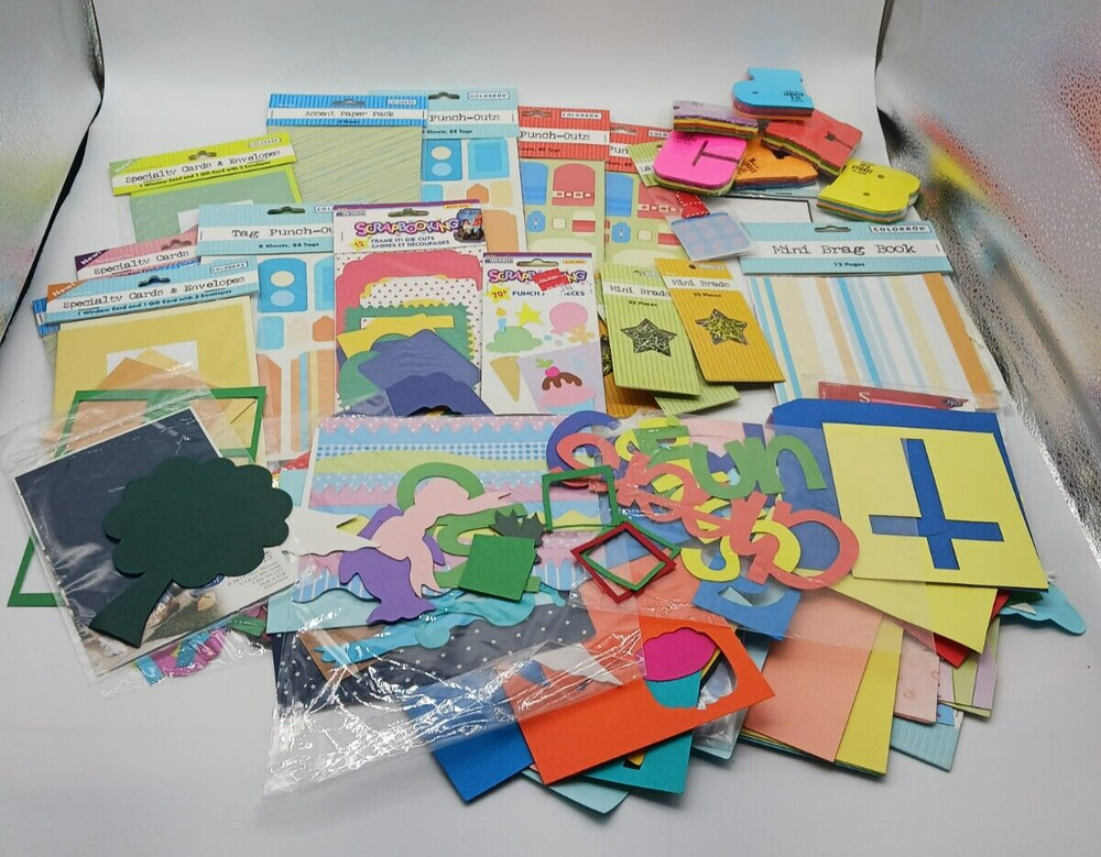 Lot of Misc Die Cuts Paper Crafting Embellishments Scrapbooking Supplies
