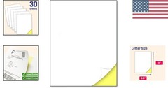 High-Quality 30 Sheets Matte Printable Sticker Paper – Ideal for Custom Labels