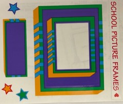 ALL STAR SMALL FRAME #2 Stickers(7pc)Mrs.Grossman’s •School•Label•Picture•Cards•