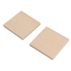 40x Square Wooden Sheet Unfinished for DIY Crafts Painting Engraving Pyrography
