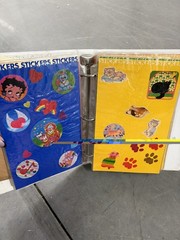 Vintage 1980s Sticker Album Collection Pac-Man Donkey Kong Qbert Bears Huge Lot