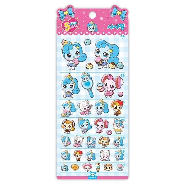 Catch! Teenieping Season 4 5-Size Stickers – Shashaping Jelly Stickers &Memo Pad