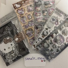 Hello Kitty Leopard Sticker & Binder Set 5pcs Sanrio Japan NEW