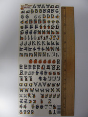 Beary Patch MINI ALPHA HALLOWEEN STICKERS Double Sheet Dari Cook