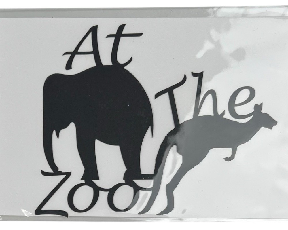 Cardstock Laser Die-Cut 4″ X 4.75″ At The Zoo By Scrapbook 101 Black Animals