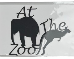 Cardstock Laser Die-Cut 4″ X 4.75″ At The Zoo By Scrapbook 101 Black Animals