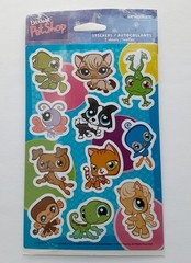 Littlest Pet Shop Stickers DesignWare 2 Sheets of Stickers Sealed Vintage