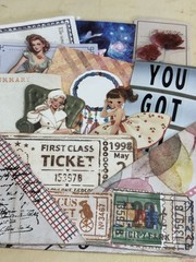 Handmade scrapbooking mixed lot vintage travel flower ticket paper ephemera