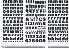 MECANORMA Dry Transfer Lettering Sheet 28.48 LN #526 FOLIO CARAVELLE 13.3mm