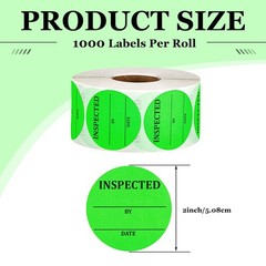 3000 Pcs 2 Inch Quality Control Inventory Labels Writeable QC Inventory Appro…