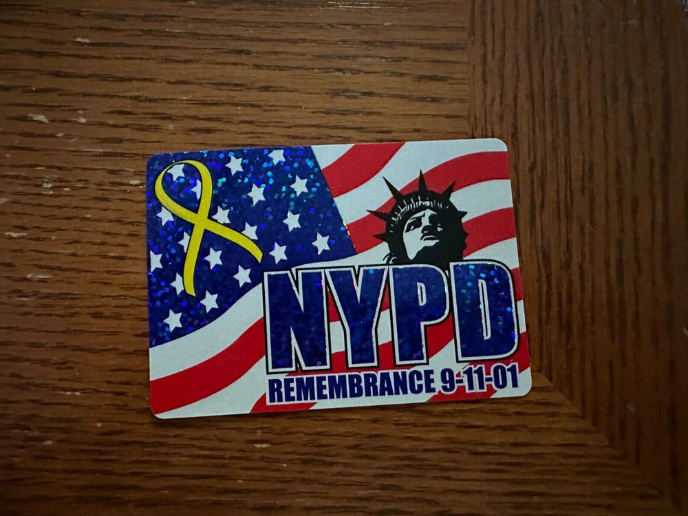 USA Pride! September 11 2001 Sticker Always Remember USA Flag NYPD Bogo!!